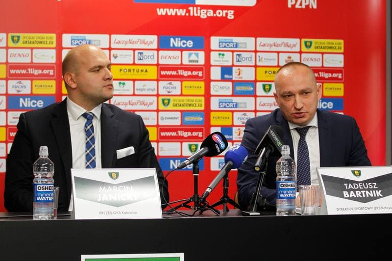 Football. GKS Katowice. Press Conference. 03.11.2017