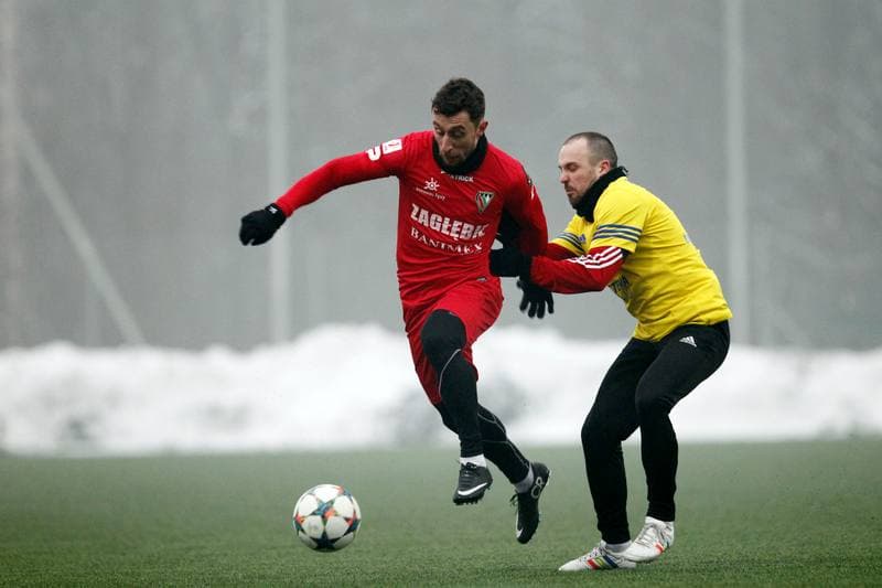 Football. Sparing. Zaglebie Sosnowiec - BKS Stal Bielsko-Biala. 01.02.2017