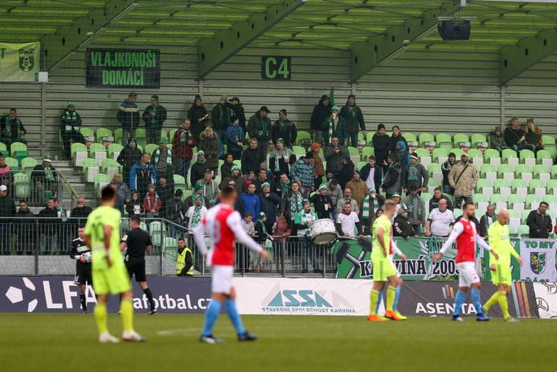 Football. Fortuna:Liga. MFK Karvina - Slavia Prague. 24.11.2018
