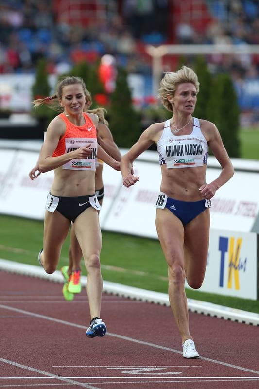 Athletics. Ostrava Golden Spike. Danuta Urbanik - Lucia Hrivnak Klocova. 20.05.2016