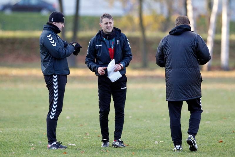 Football. GKS Tychy. Training. 02.11.2016
