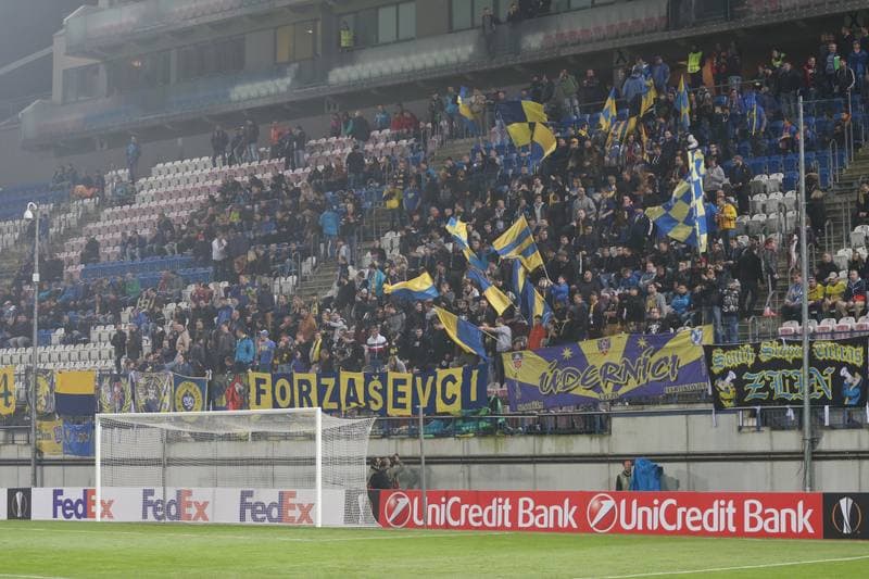 Football. UEFA Europa League. FC Zlin - FC Copenhagen. 19.10.2017