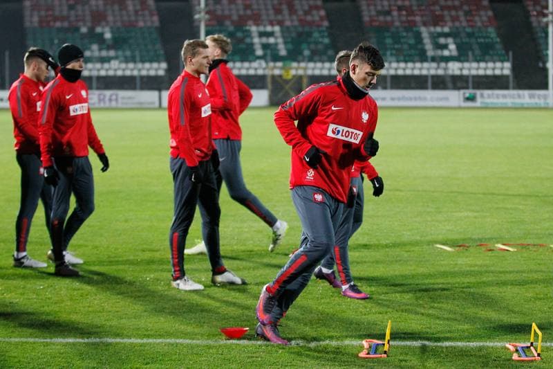 Football. Poland U21. Training. 10.11.2016