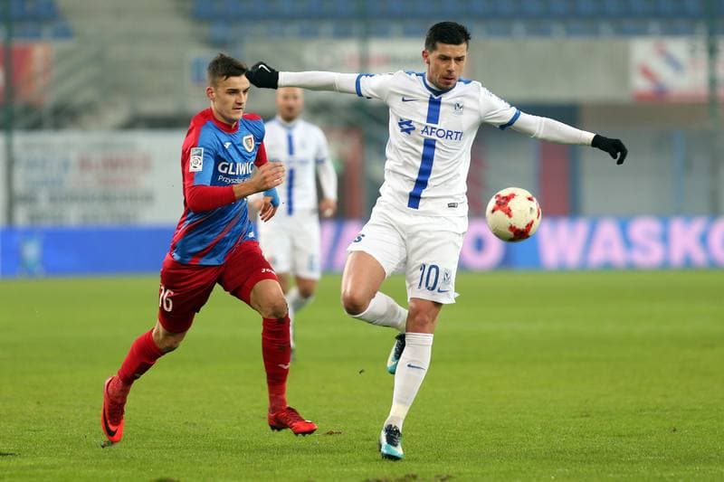 Football. Lotto Ekstraklasa. Piast Gliwice - Lech Poznan. 03.12.2017