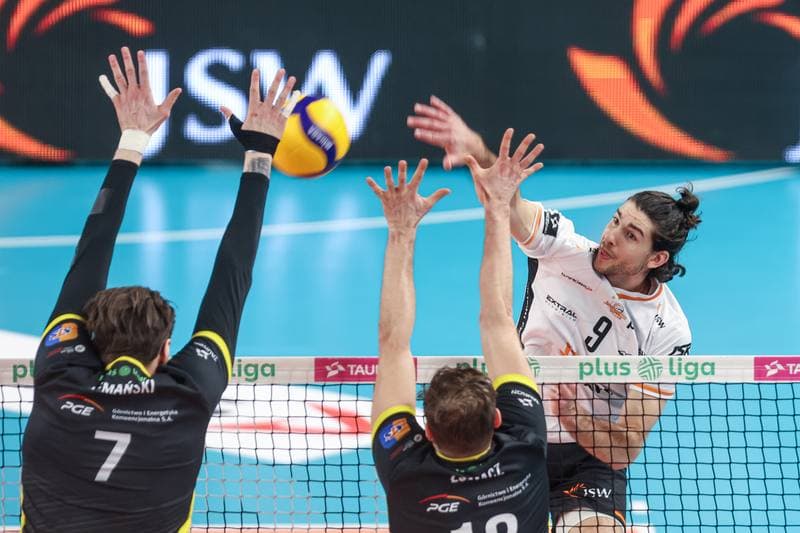 Volleyball. PlusLiga. Jastrzebski Wegiel - PGE GiEK Skra Belchatow. 09.02.2025