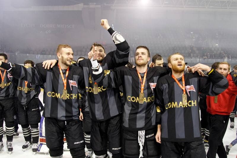 Ice Hockey. Polska Hokej Liga. GKS Tychy - Comarch Cracovia. 02.04.2017