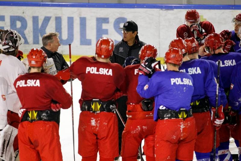 Ice Hockey. Poland national team. Training. 13.02.2018