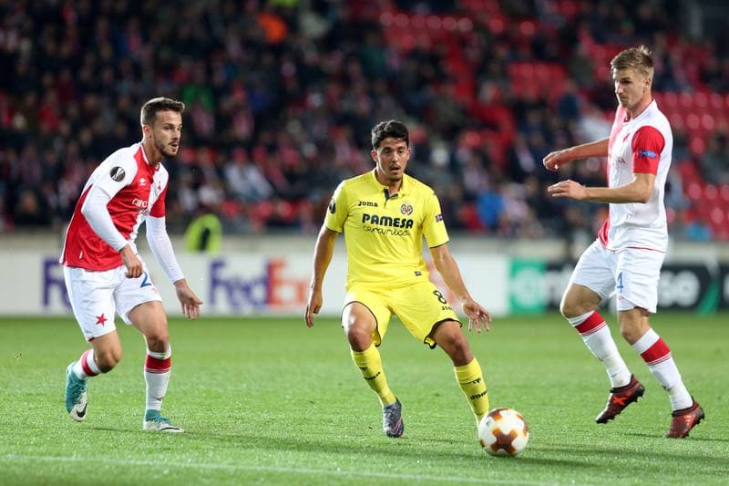 Football. UEFA Europa League. Slavia Prague - Villarreal CF. 02.11.2017
