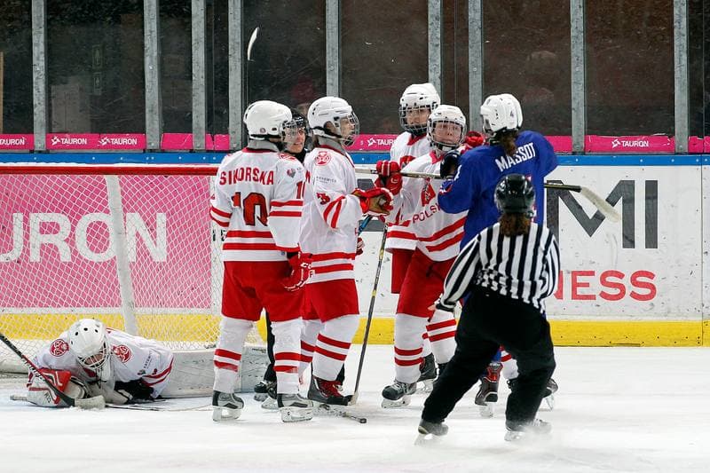 Ice Hockey. Women's U18 World Championship Division 1B. Poland - France. 11.01.2018
