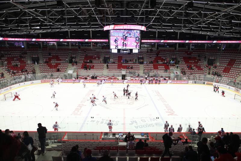 Ice Hockey. TipSport Extraliga. Ocelari Trinec - Mountfield Hradec Kralove. 03.04.2018