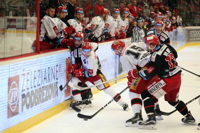 Ice Hockey. TipSport Extraliga. Ocelari Trinec - Mountfield Hradec Kralove. 03.04.2018