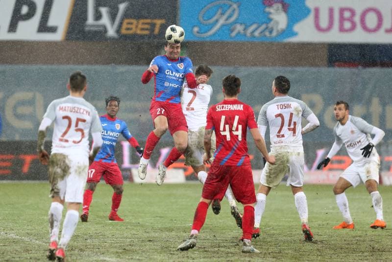 Football. Lotto Ekstraklasa. Piast Gliwice - Zaglebie Lubin. 16.03.2018