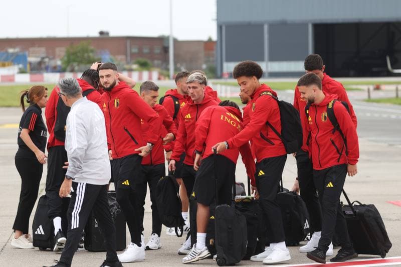 Football. World Cup 2026. Belgium. Departure to United States. 08.06.2026