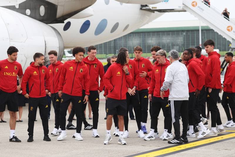 Football. World Cup 2026. Belgium. Departure to United States. 08.06.2026