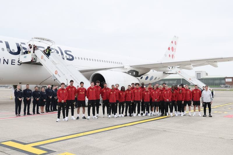 Football. World Cup 2026. Belgium. Departure to United States. 08.06.2026
