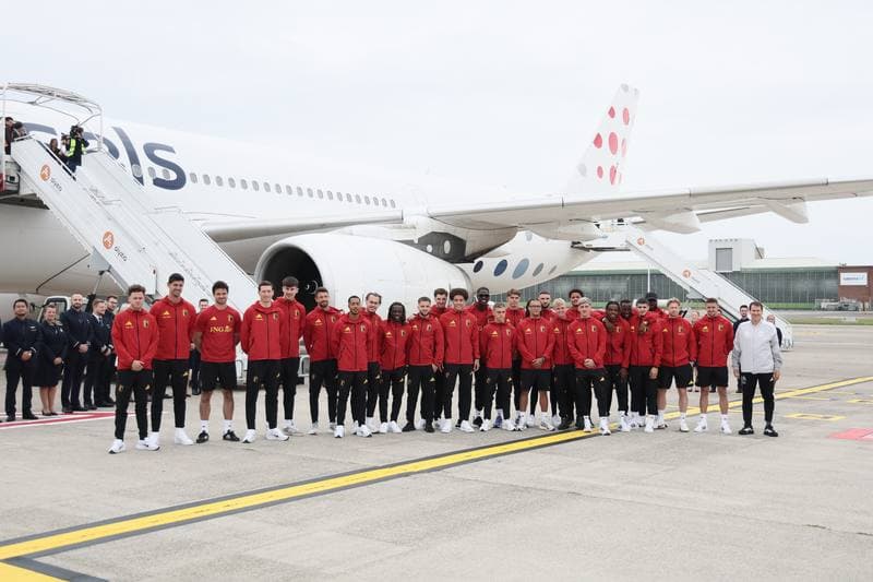 Football. World Cup 2026. Belgium. Departure to United States. 08.06.2026