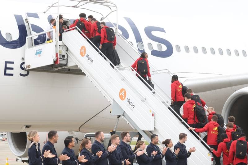 Football. World Cup 2026. Belgium. Departure to United States. 08.06.2026