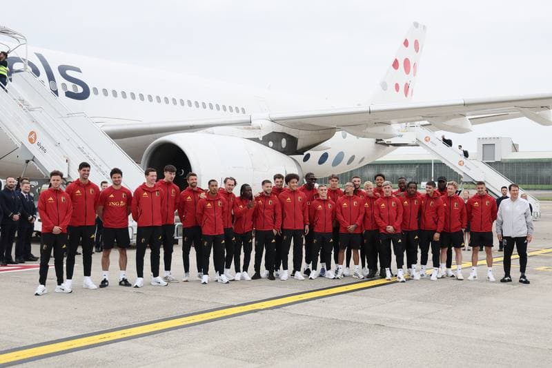 Football. World Cup 2026. Belgium. Departure to United States. 08.06.2026