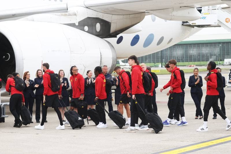 Football. World Cup 2026. Belgium. Departure to United States. 08.06.2026