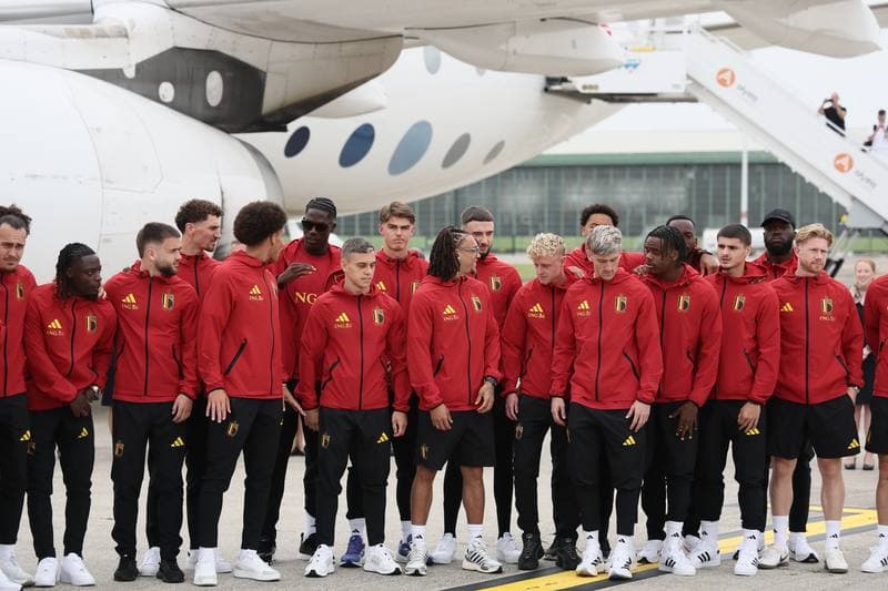 Football. World Cup 2026. Belgium. Departure to United States. 08.06.2026