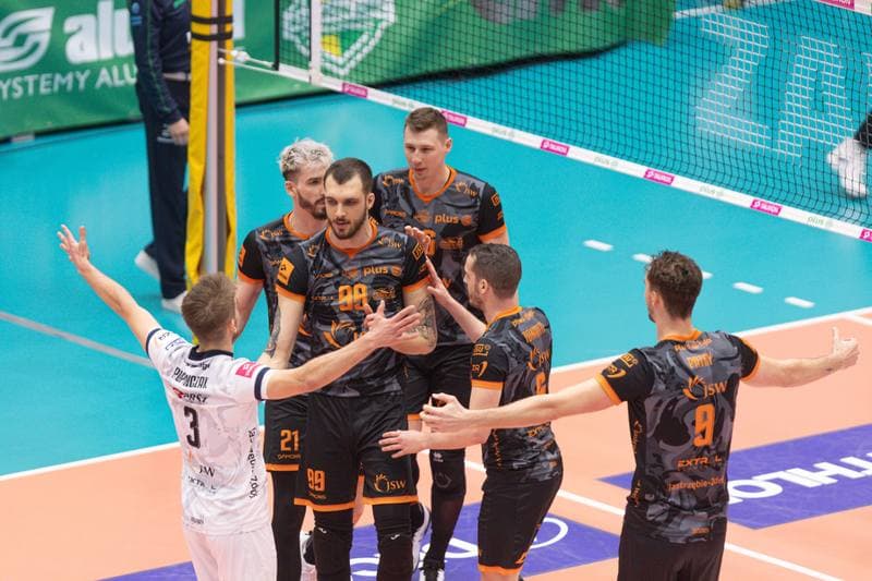 Volleyball. PlusLiga. Aluron CMC Warta Zawiercie - Jastrzebski Wegiel. 24.04.2024