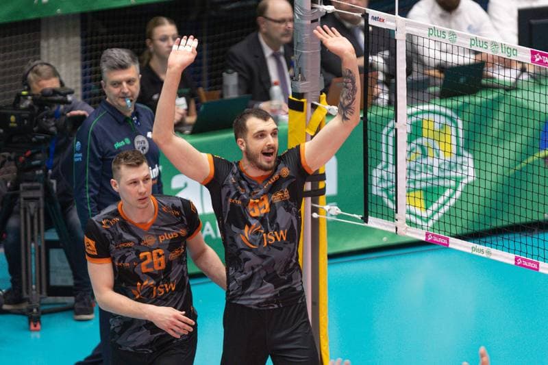 Volleyball. PlusLiga. Aluron CMC Warta Zawiercie - Jastrzebski Wegiel. 24.04.2024