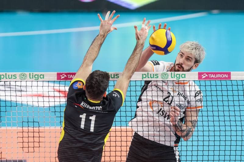 Volleyball. PlusLiga. Jastrzebski Wegiel - PGE GiEK Skra Belchatow. 09.02.2025