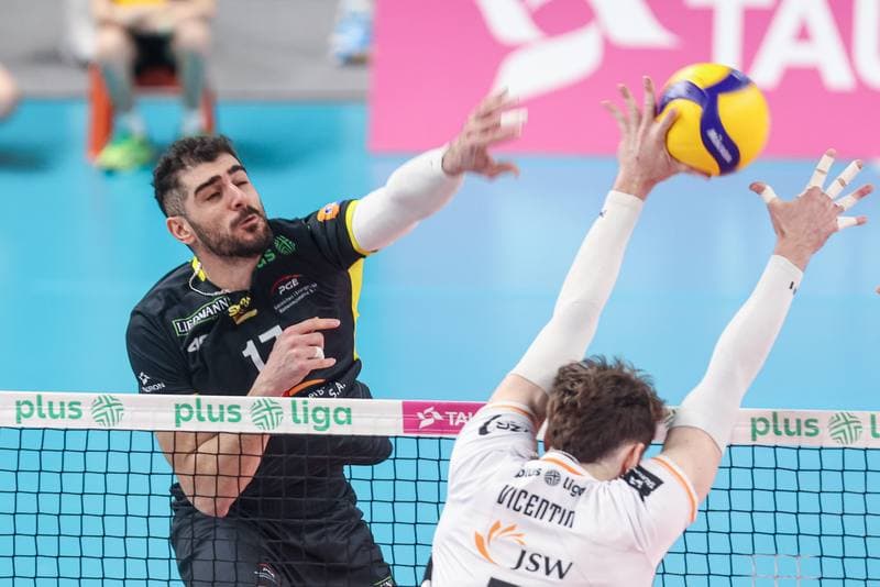 Volleyball. PlusLiga. Jastrzebski Wegiel - PGE GiEK Skra Belchatow. 09.02.2025