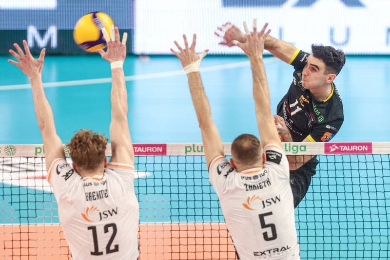 Volleyball. PlusLiga. Jastrzebski Wegiel - PGE GiEK Skra Belchatow. 09.02.2025