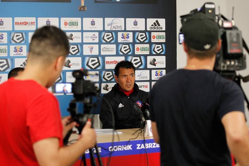 Football. AS Trencin. Press Conference. 25.07.2018