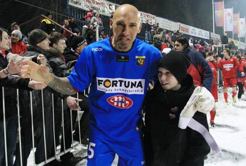 Football. Ekstraklasa. Odra Wodzislaw - Piast Gliwice. 12.03.2010