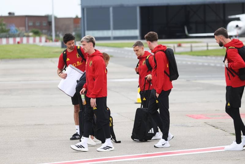 Football. World Cup 2026. Belgium. Departure to United States. 08.06.2026