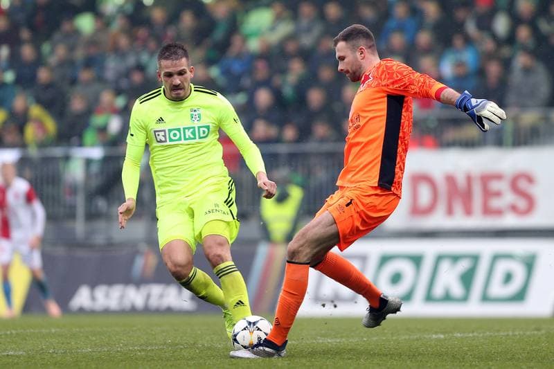 Football. Fortuna:Liga. MFK Karvina - Slavia Prague. 24.11.2018