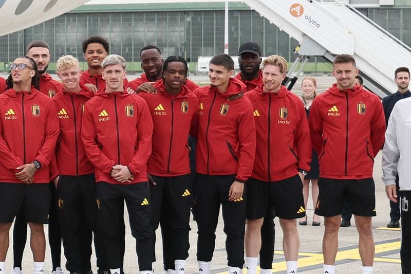 Football. World Cup 2026. Belgium. Departure to United States. 08.06.2026