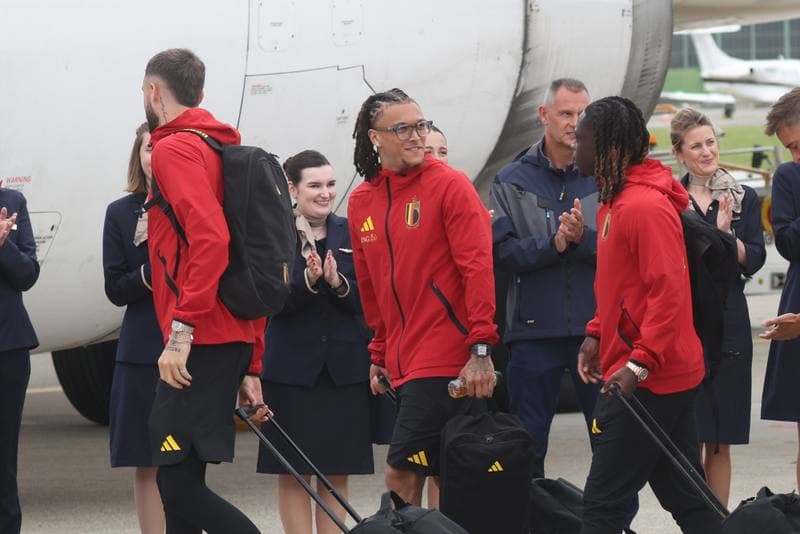 Football. World Cup 2026. Belgium. Departure to United States. 08.06.2026