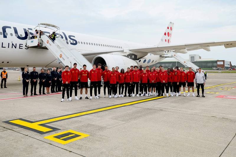 Football. World Cup 2026. Belgium. Departure to United States. 08.06.2026