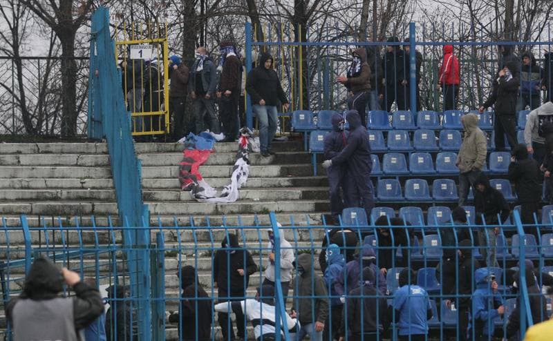 Football. T-Mobile Ekstraklasa. Ruch Chorzow - Gornik Zabrze. 15.04.2012