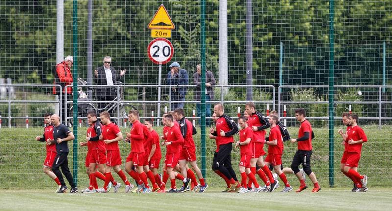 Football. Zaglebie Sosnowiec. Training. 25.06.2015