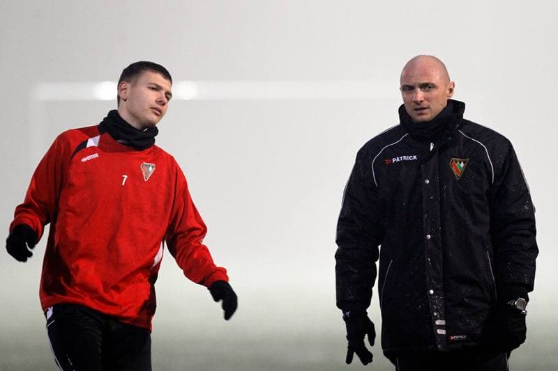 Football. Zaglebie Sosnowiec. Training. 11.01.2016