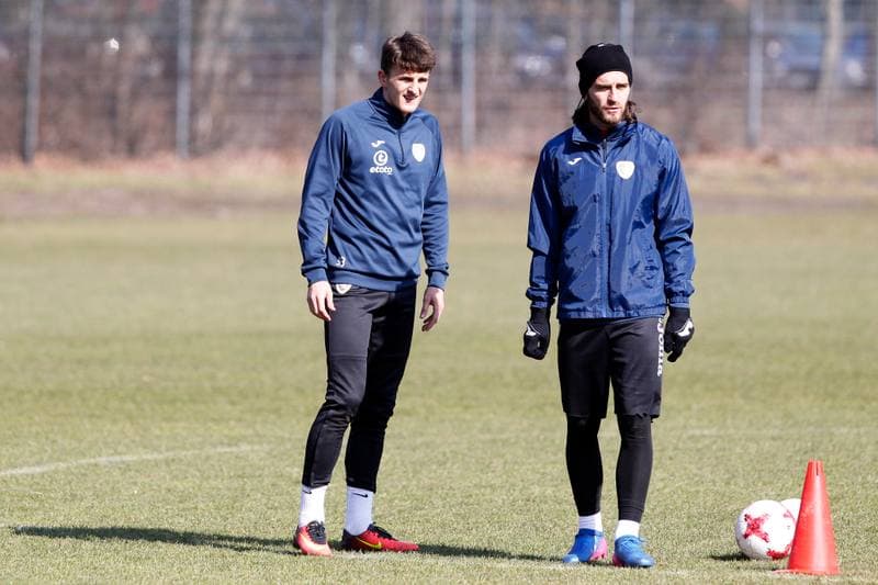 Football. Piast Gliwice. Training. 08.03.2017