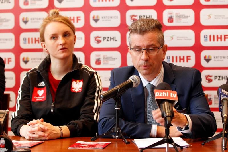 Ice Hockey. Poland national team. Press Conference. 06.04.2017