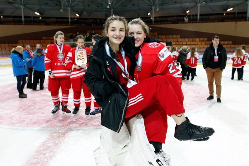 Ice Hockey. Women's U18 World Championship Division 1B. Poland - Great Britain. 12.01.2018
