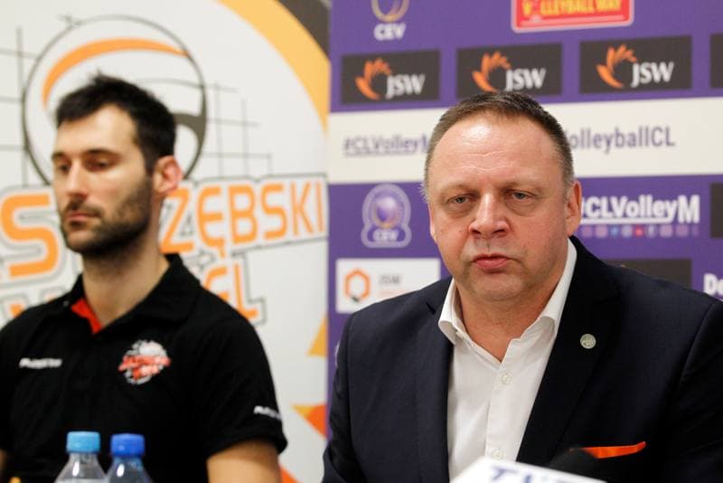 Volleyball. Jastrzebski Wegiel. Press Conference. 29.01.2018