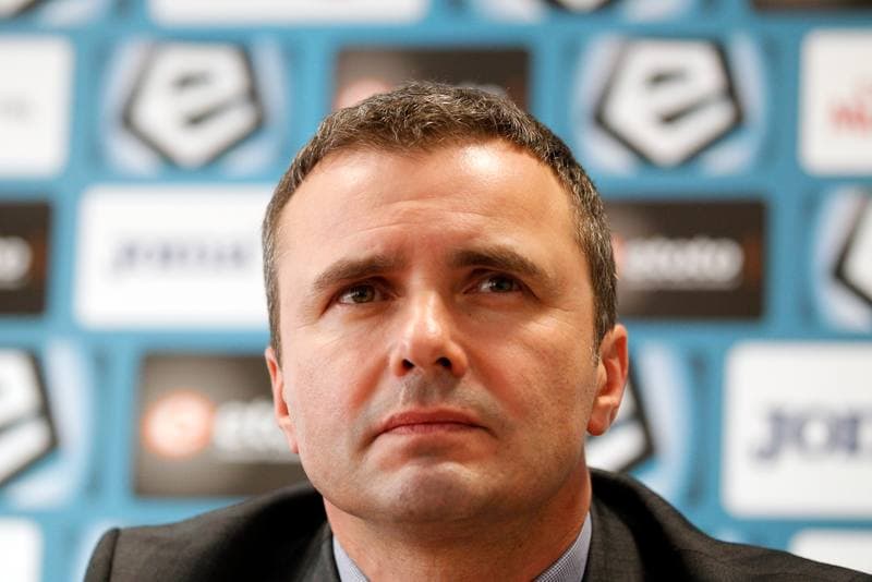Football. Piast Gliwice. Press Conference. 10.02.2017