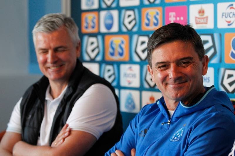 Football. Ruch Chorzow. Press Conference. 31.03.2017