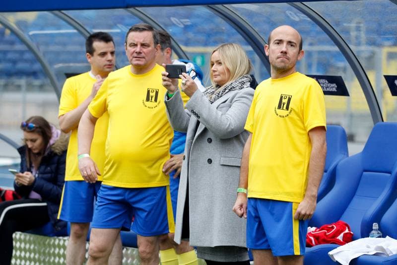 Football. Charity Match. Politicians - Journalists. 27.10.2018