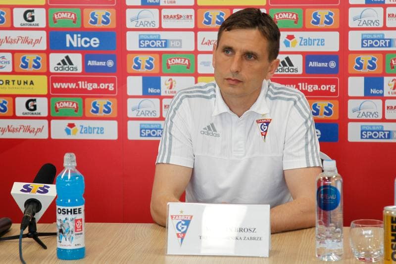 Football. Gornik Zabrze. Press Conference. 15.05.2017