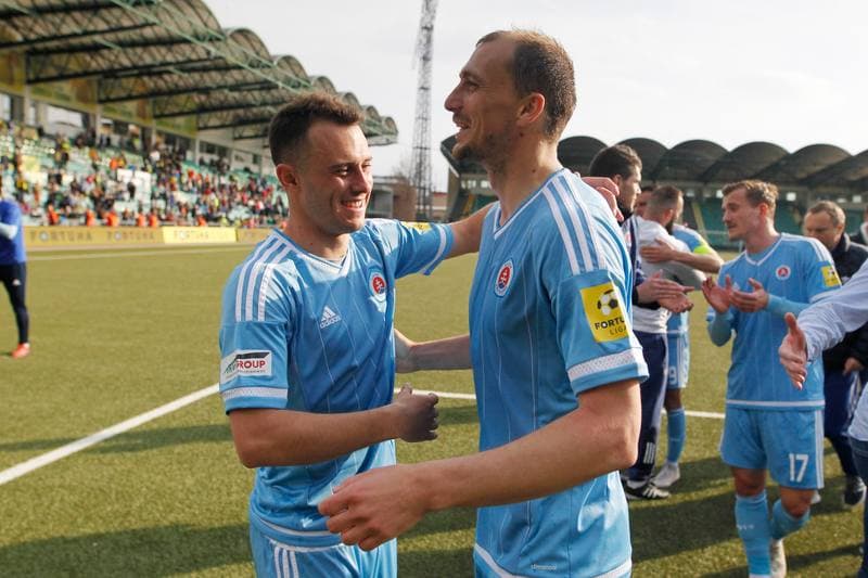 Football. Fortuna Liga. MSK Zilina - Slovan Bratislava. 14.04.2019