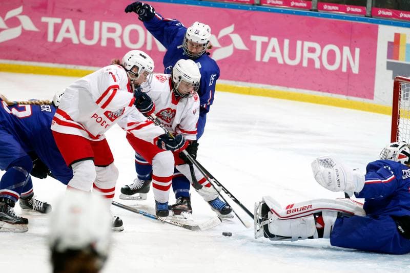 Ice Hockey. Women's U18 World Championship Division 1B. Poland - France. 11.01.2018