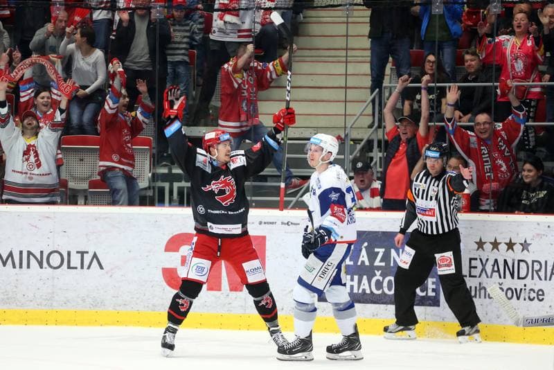 Ice Hockey. Tipsport Extraliga. Ocelari Trinec - Kometa Brno. 14.04.2018
